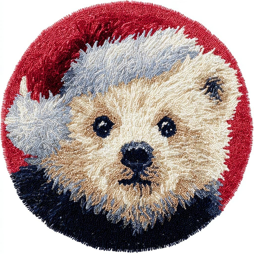 AMBATTERY Latch Hook Rug Kit Latch Hook Kits,Animal Bear