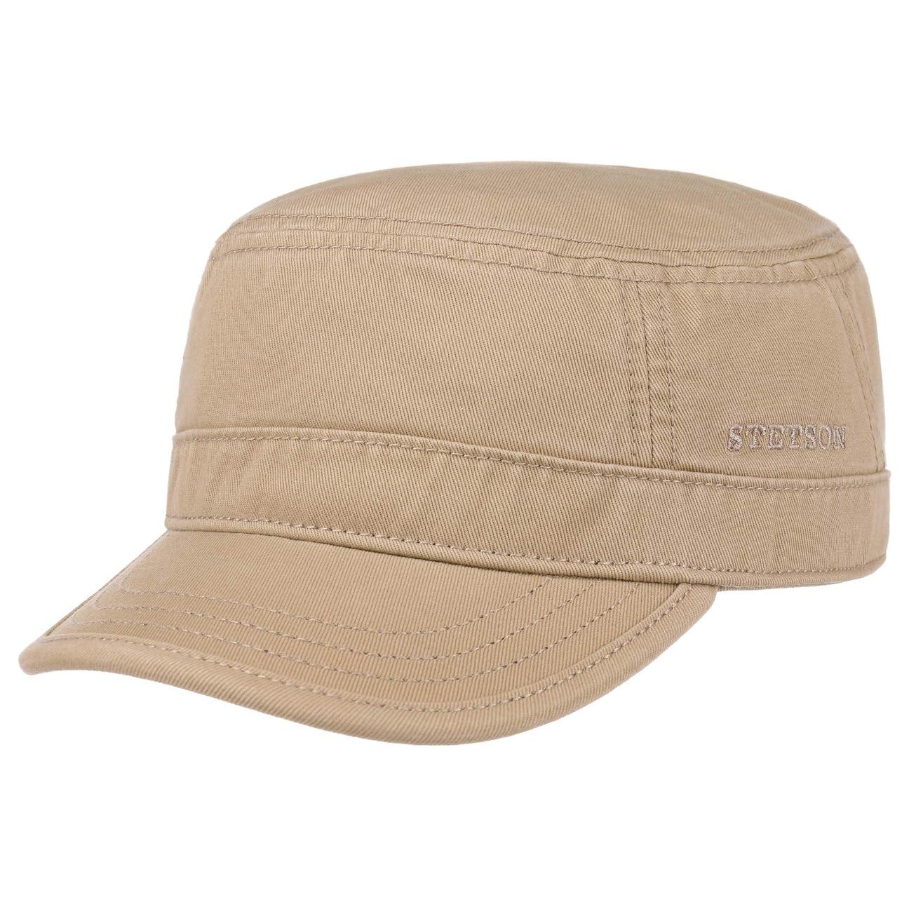 Stetson Gosper Army Cap Dark Beige L (58-59 cm) Cotton UV Protection
