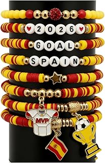 Multicolor Soccer Matching Set for Daily Wear | Elastic with Colorful Team Designs, Adjustable for Any Wrist, for Supporters