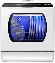 Red AIRMSEN Portable Countertop Dishwashers,