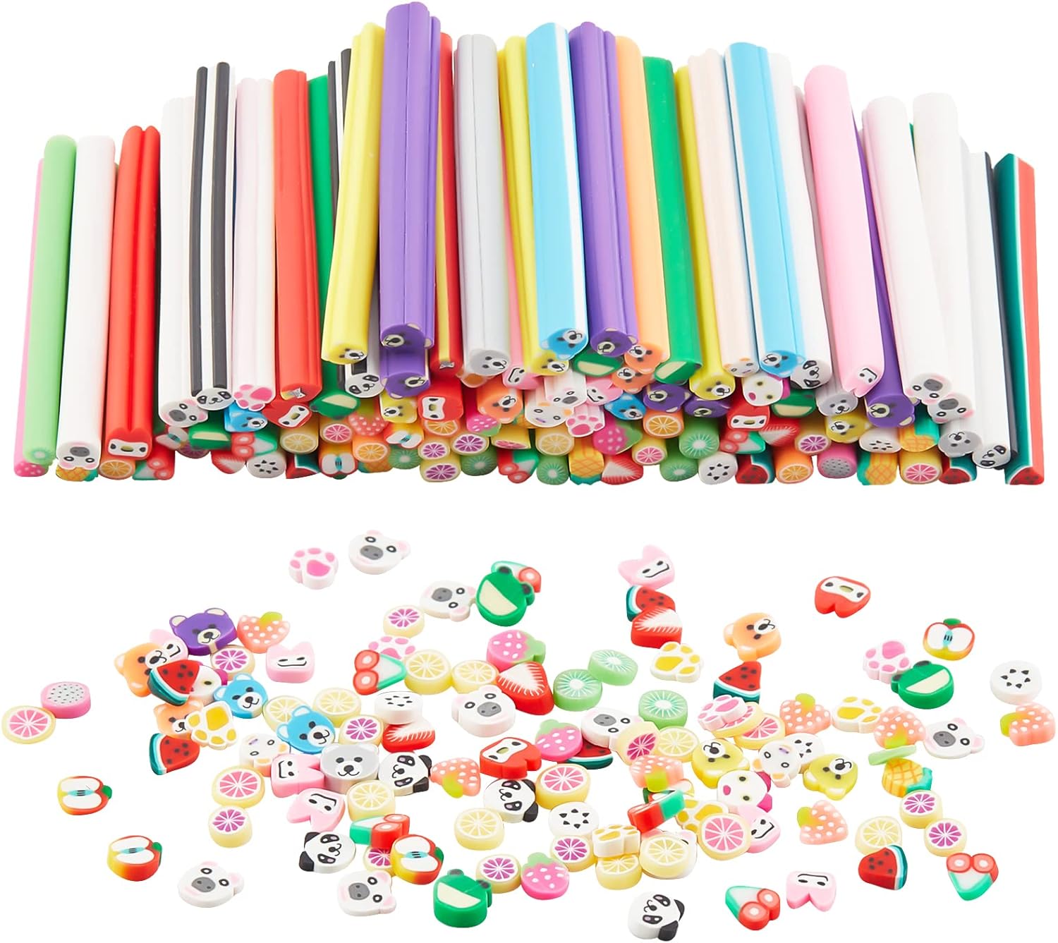 arricraft 100 Pcs Polymer Clay Stick, 3D Nail Art Polymer