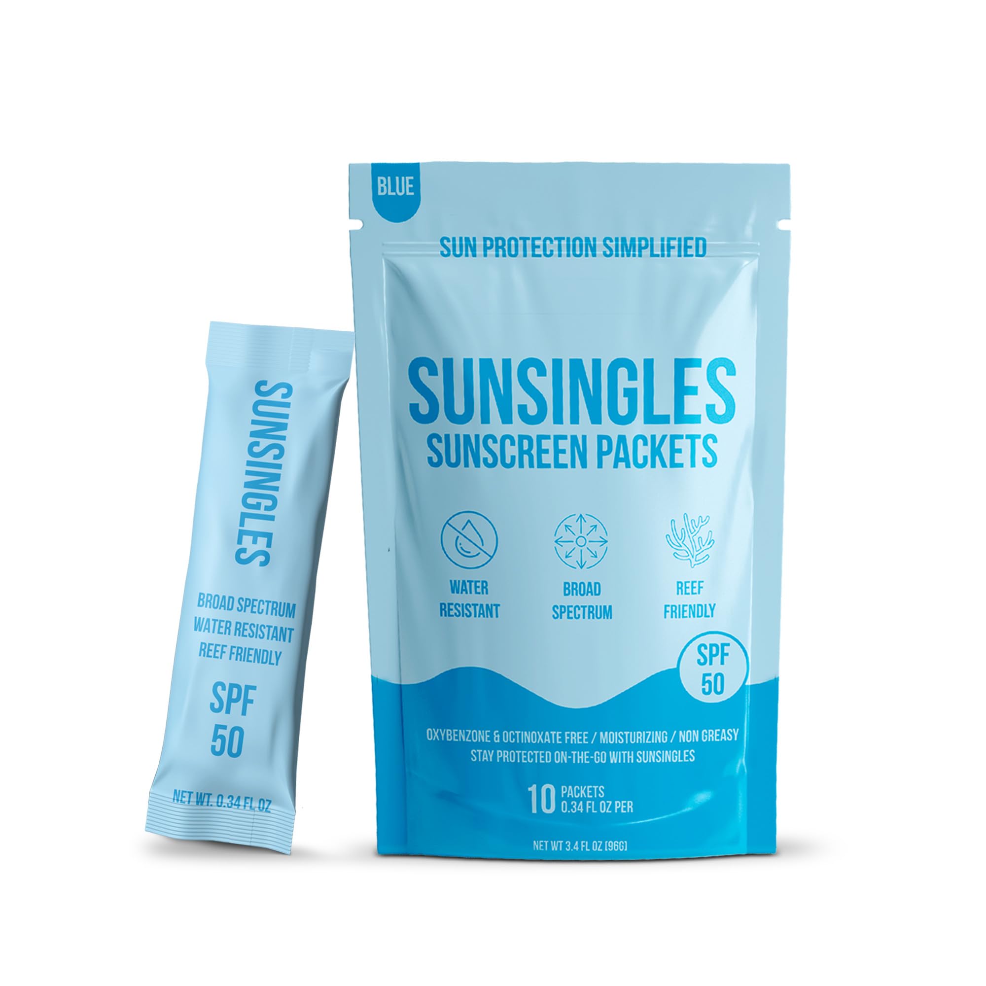 Amazon.com: SunSingles Broad Spectrum SPF 50 Travel Size Sunscreen