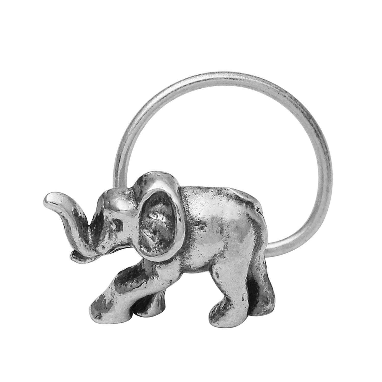 MOONEYE Indian Traditional Elephant Nose Pin Vintage Black Oxidized Nose Ring (B0CR12LJL9) Amazon Price History, Amazon Price Tracker