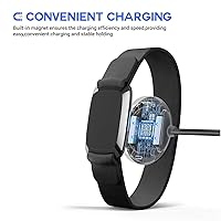 Vista 4 de TUSITA Cargador compatible con brazalete Wahoo TICKR FIT de ritmo cardíaco - 1M