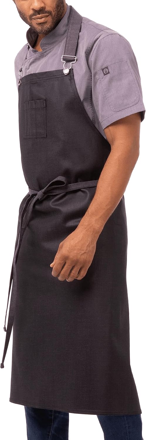 Chef Works Unisex Boulder Chefs Bib Apron