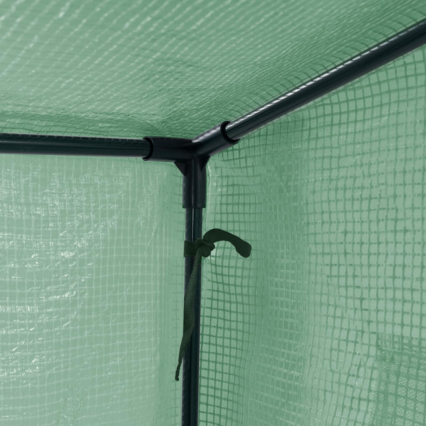IDMarket - Serre de Jardin Verte Toutes Saisons avec fenêtre et Porte zippée
