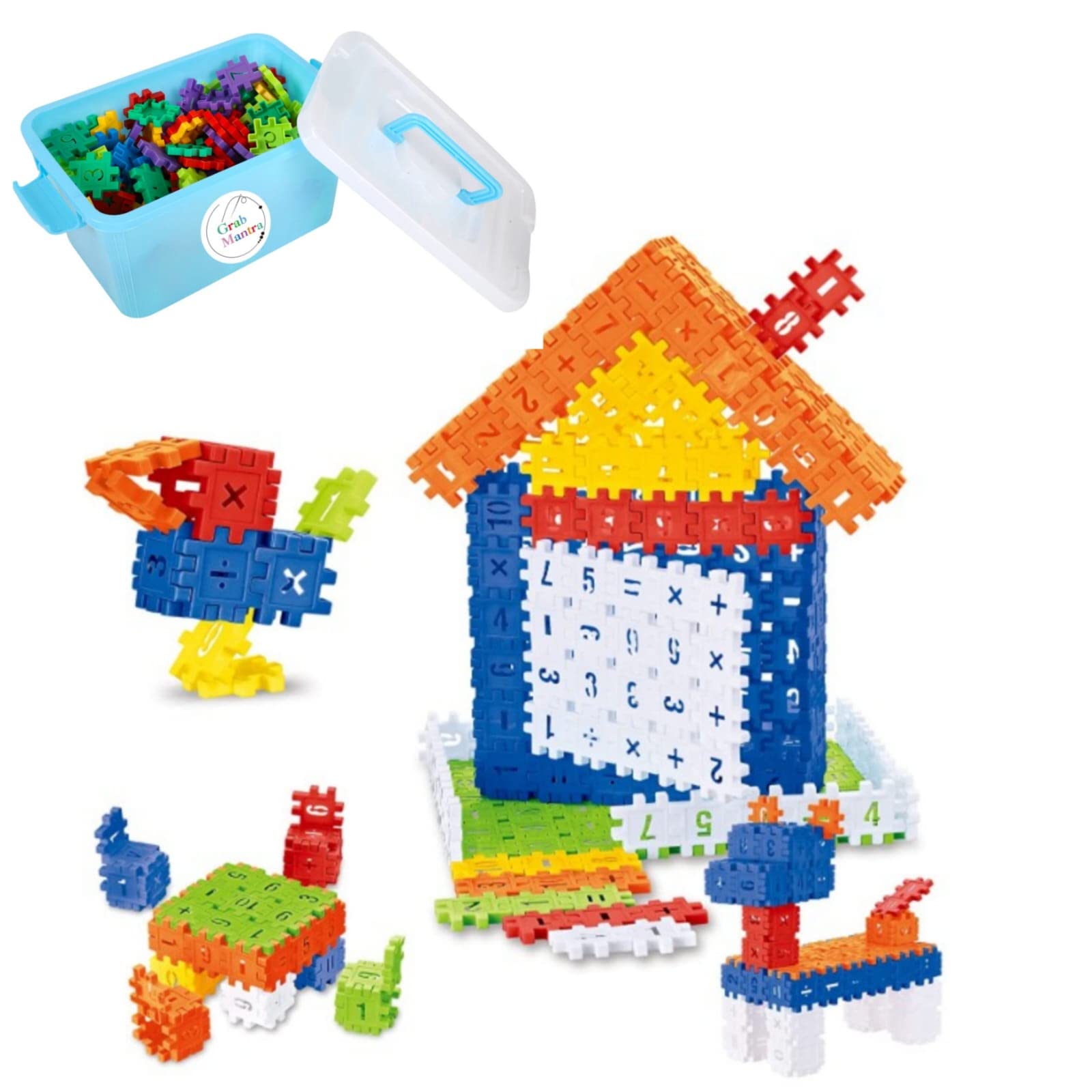 Grab Mantra Magnetic Building Sticks Blocks Toy, Stem Educational Construction Toys, 3D Magnet Building Puzzle Toys Gift for Kids and Toddler