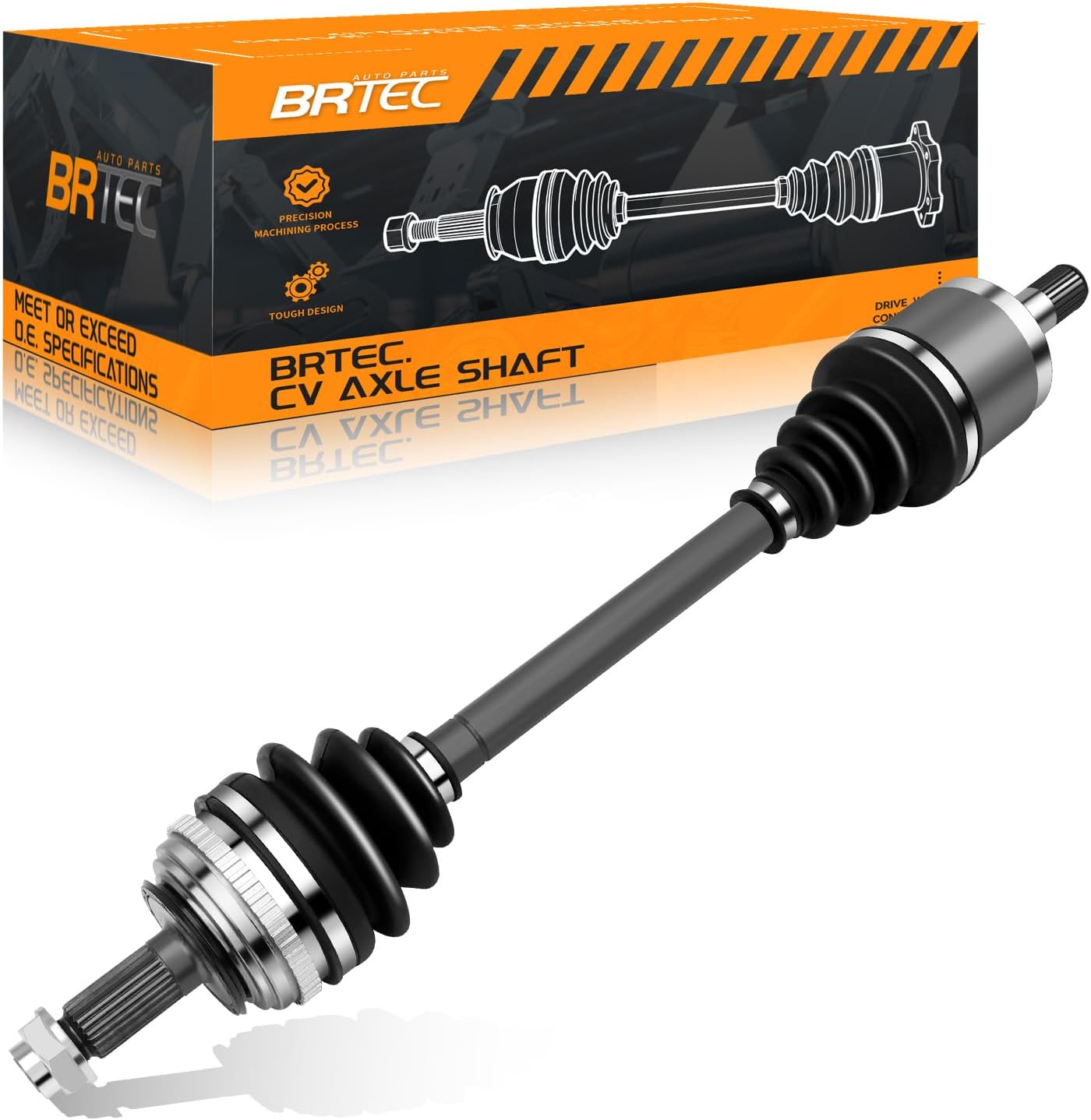 Front CV Axle Shaft Assembly Compatible for Honda Civic 2001-2005; Acura EL 2001-2005 Petrol Automatic Transmission - L4 1.7L, Passenger Side, 44305S5AJ10