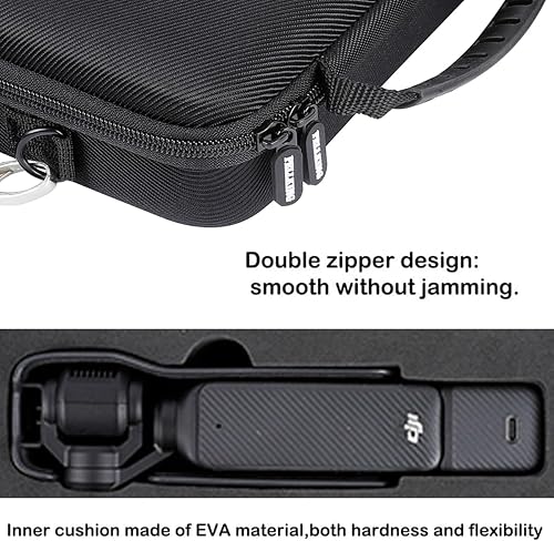 Miniatura 4 de PellKing Osmo Pocket 3 Caso, bolsa protectora de almacenamiento de PU portátil para DJI Osmo Pocket 3 Creator Combo Accesorios