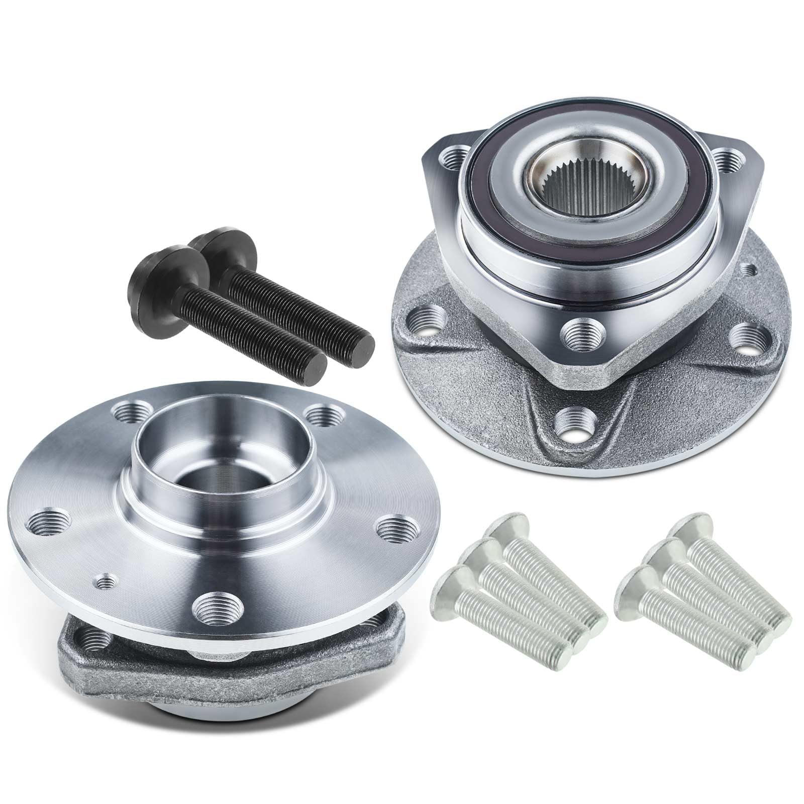 Frankberg 2x Radlager Radlagersatz Vorne Links Rechts Flansch-Rad ⌀136,5 Mit ABS Magnetring Kompatibel mit Golf VI 5K1 Golf Plus 521 5M1 A3 Sportback 8VA 8VF Replace# 8V0598625