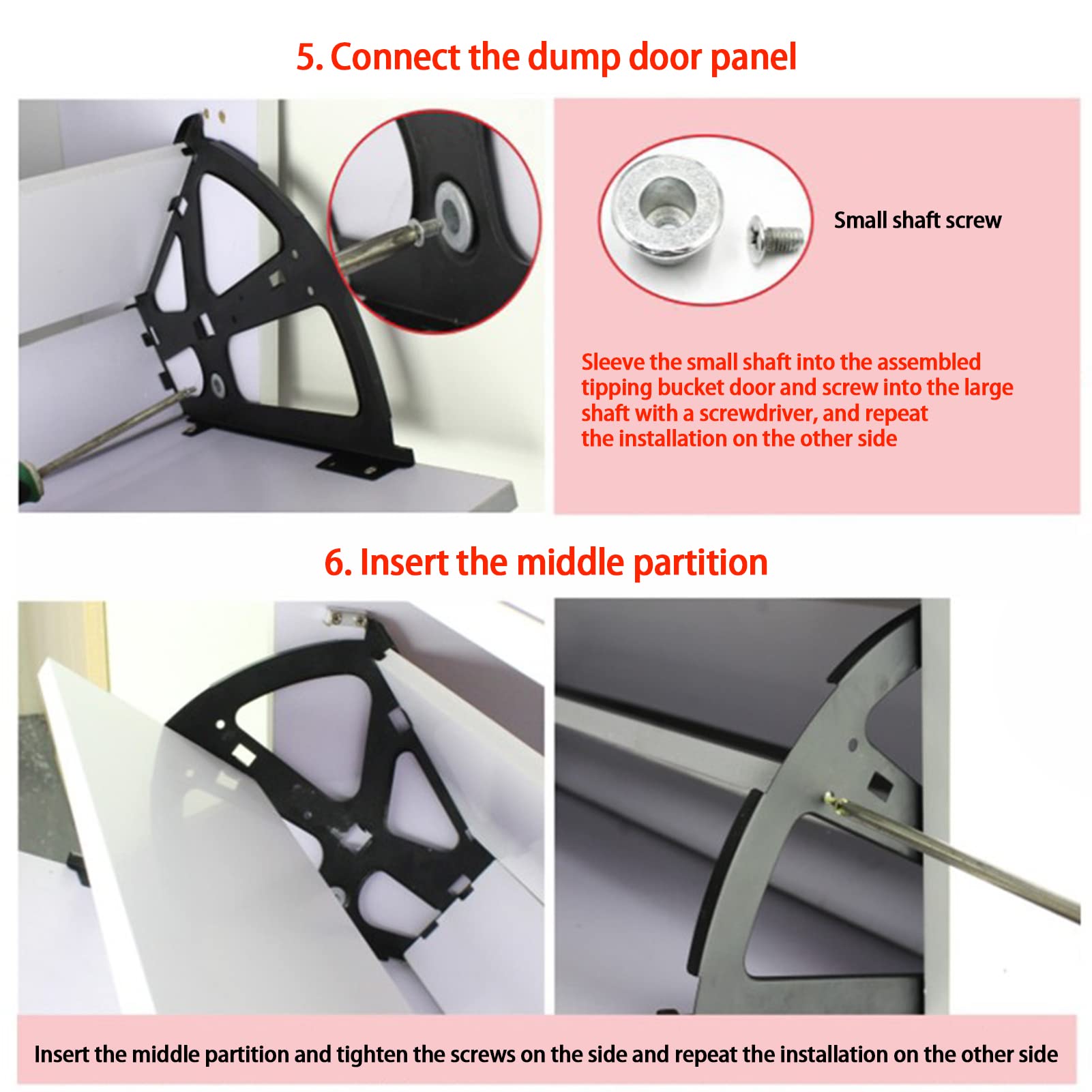 Uadme 2PCS Stainless Steel Shoe Drawer Cabinet Hinges Turing Rack Replacement Fittings (2 Layers), Silver - Image 2