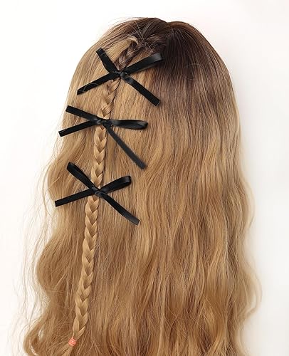 Miniatura 5 de XFYUZR Pinzas para el pelo con lazo para mujer, pinza de pelo de cinta de cola larga, pinzas para el cabello con lazo pequeño, pasadores, clip de