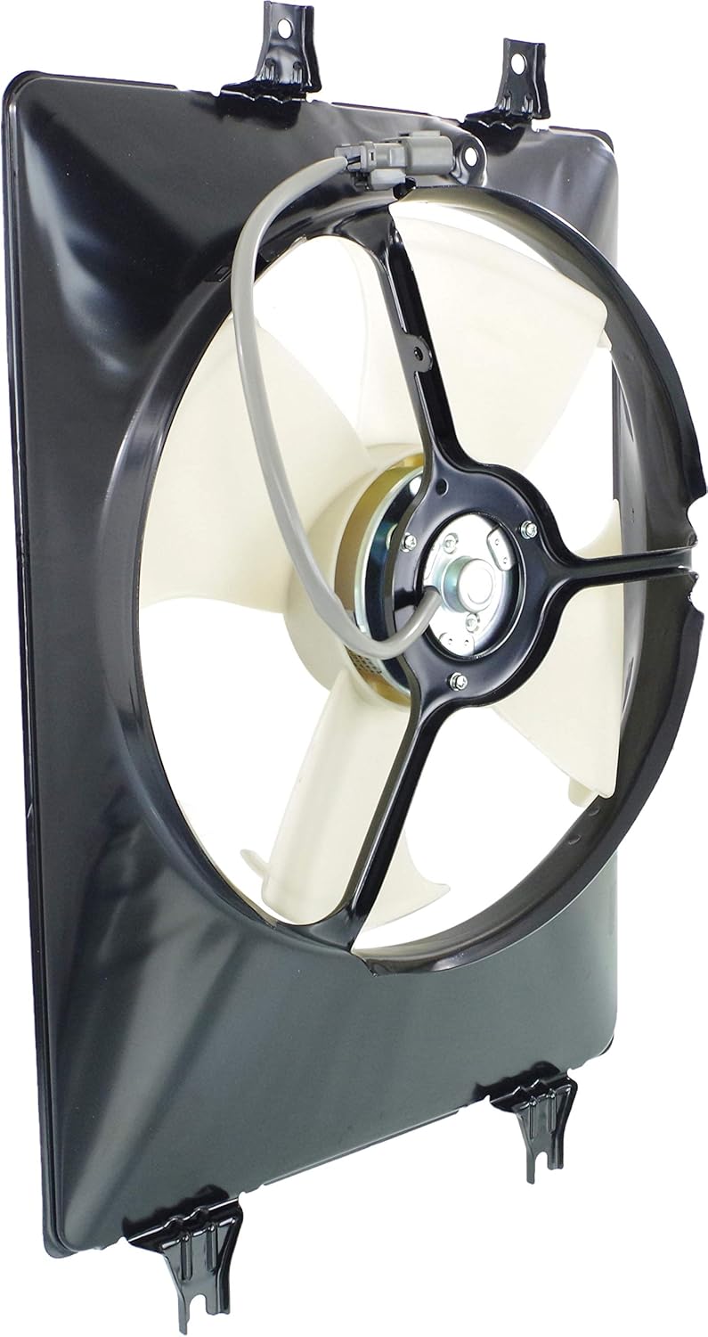 Evan Fischer A/C Condenser Cooling Fan Compatible with 2005-2008 Honda Pilot, Fits 2003-2006 Acura MDX Partslink AC3113106