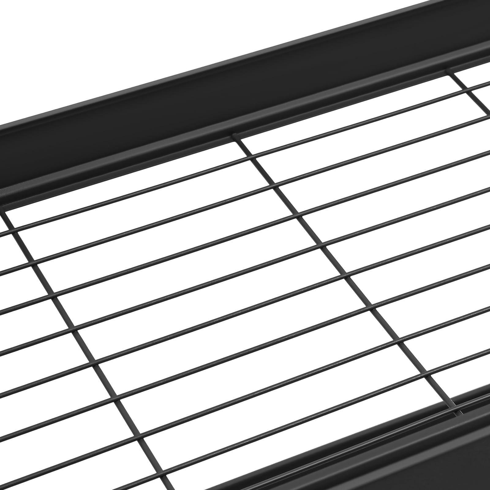 Escurridor de platos+estante de secado para platos+organizador de cocina+ahorro de espacio eficiente sobre el fregadero+86 cm doble nivel+capacidad de carga de 40 kg+negro+inoxidable+altura