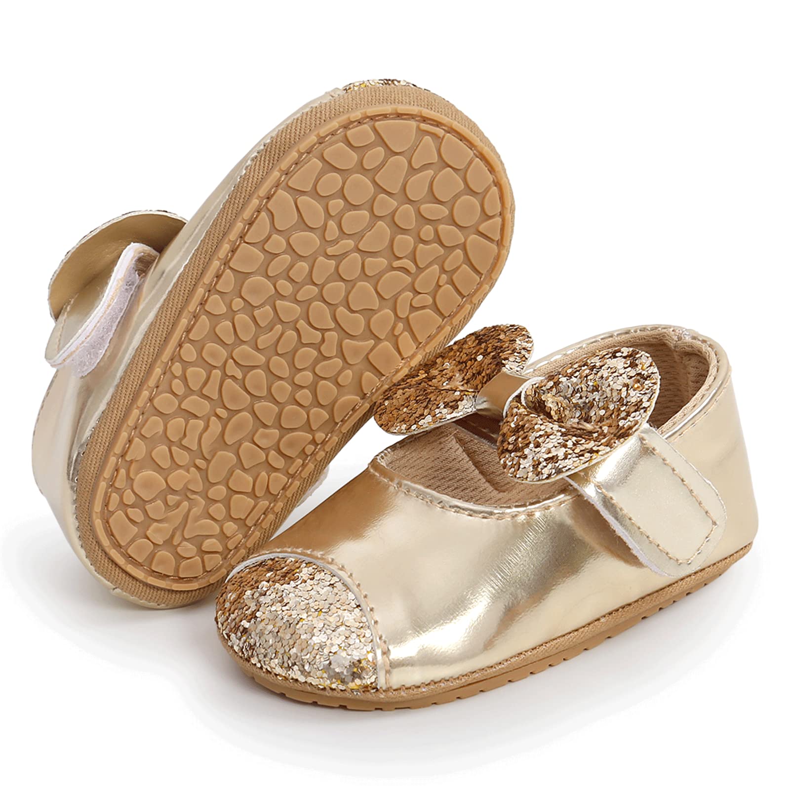 Baby Girls First Walking Shoes Mary Jane PU Leather Anti-Slip Princess Shoes Infant Baby Shoes — view 29
