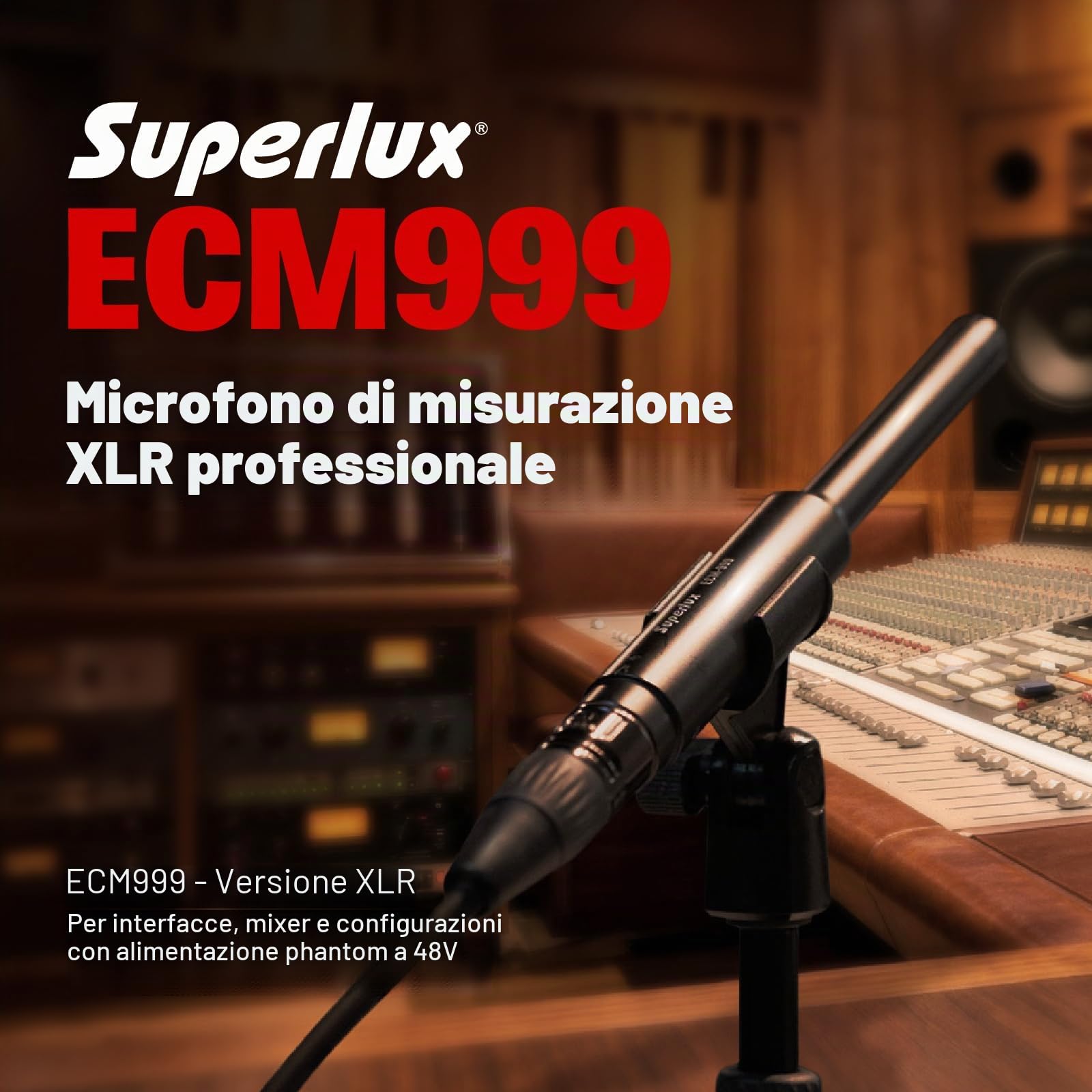 Superlux ECM999 Micrófono Medición Condensador