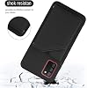 Funda Compatible con Huawei Nova 6 SE/Nova 7i, PU Cuero con Soporte y Ranura para Tarjetas, Compatible con Huawei P40 Lite 4G, Funda 2 en 1 Negro 7