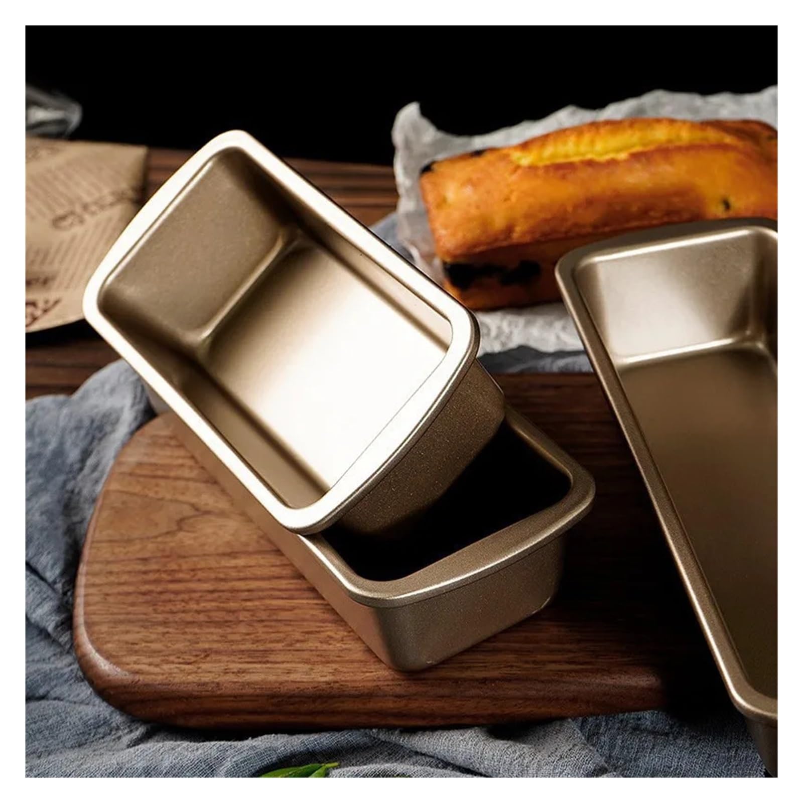 Generico Teglia Antiaderente in Acciaio al Carbonio for Pane e Torte(3pcs)