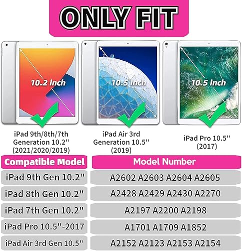 Miniatura 2 de YIHE - Funda infantil para iPad de 10.2 pulgadas 987 generación 202120202019, iPad Pro 10.5 y iPad Air 3, funda para niños con soporte de mango a