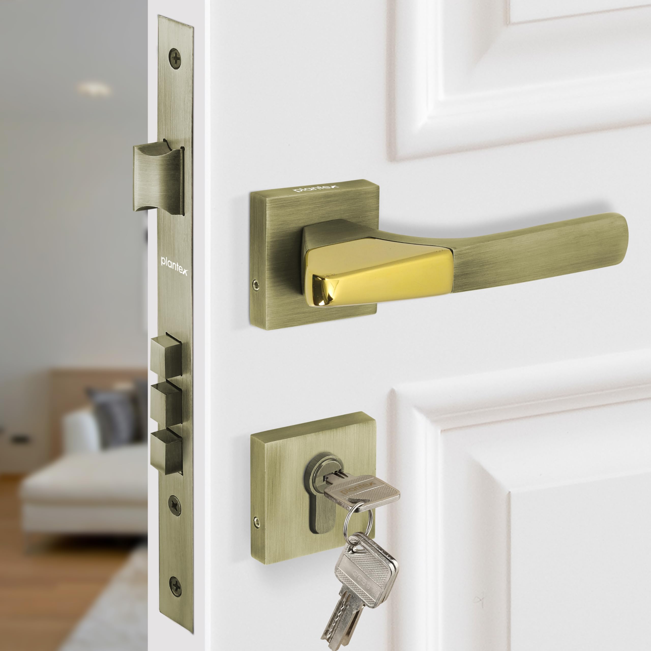 Plantex Mortise Lock - Secure & Stylish Door Lock -8