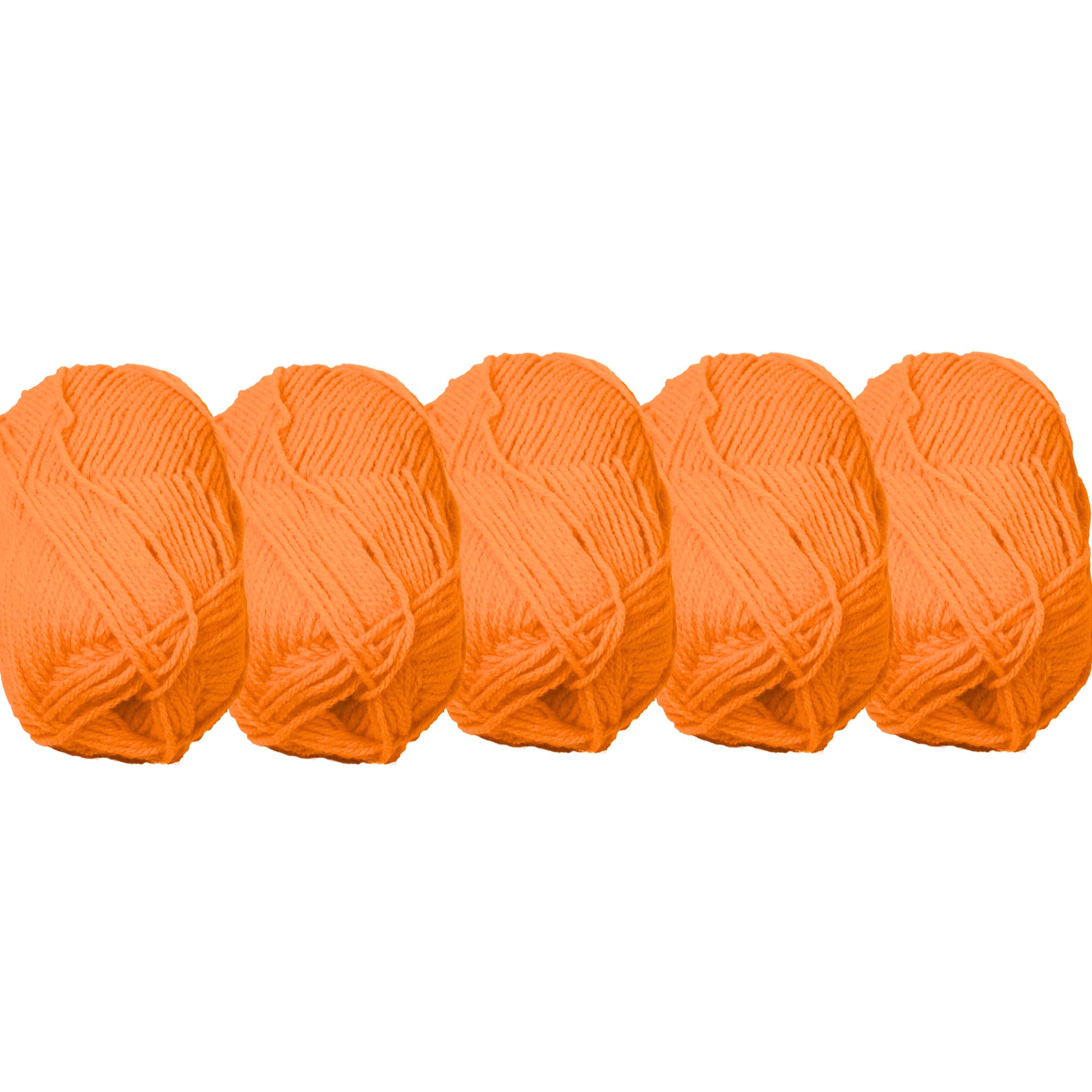UV FLOOR - Lot De 5 Pelotes De Fils Orange Fluo - Spéciale Lumière Noire - Accessoire Fluorescent - String art