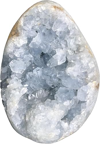 MOGEMT Gran cristal septario geodas racimo de roca septario irregular Reiki curación decoración del hogar espécimen 3-4 libras