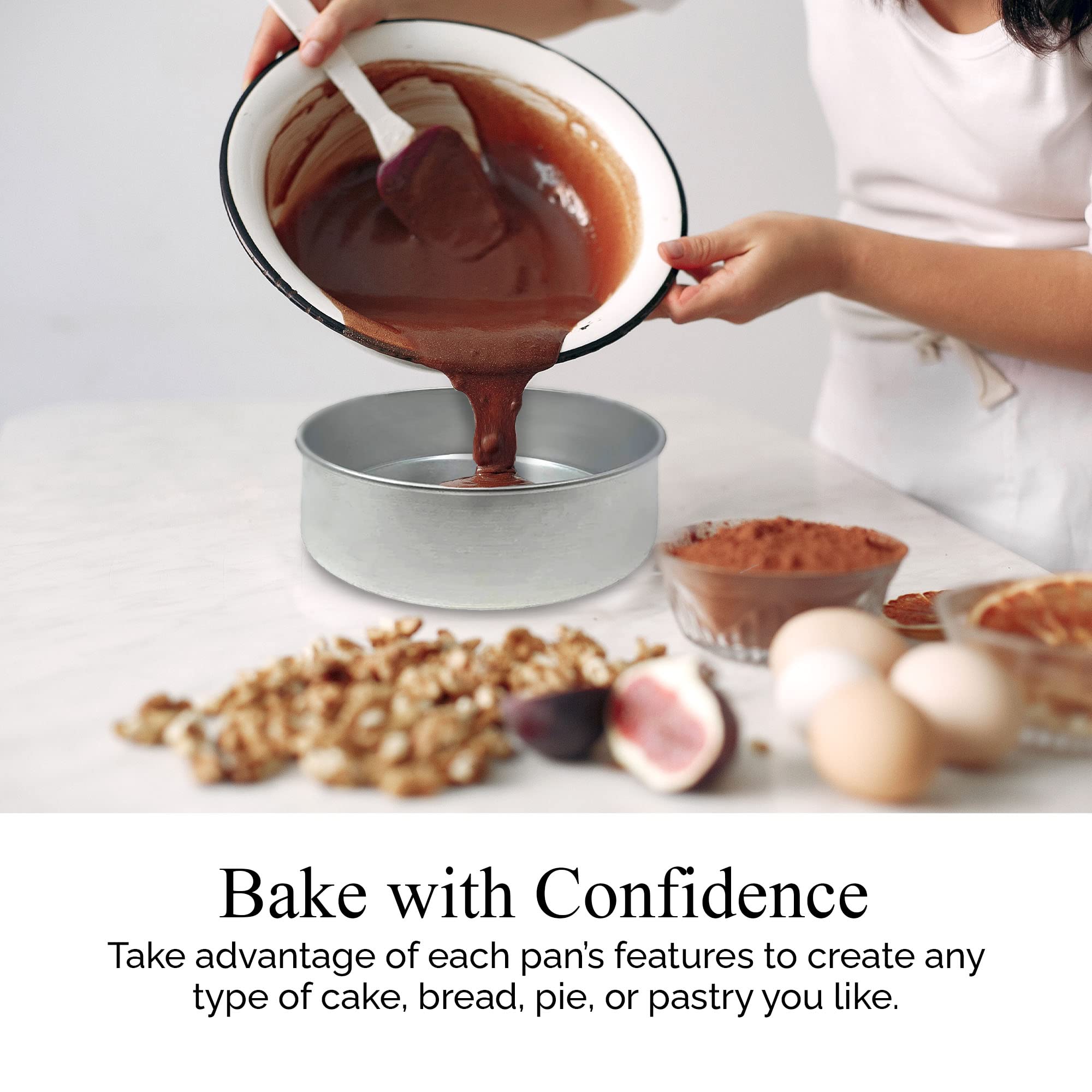 Buy Tall Round Cake Pans 4inch, 6inch, 8inch Cake Pan Set for 3