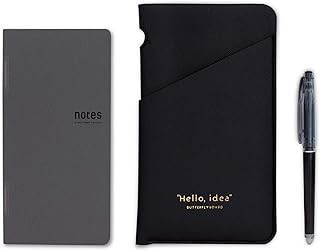 ノーツ・バイ・バタフライボード 消せるボールペン専用マグネット式ノート (ブラックセット)