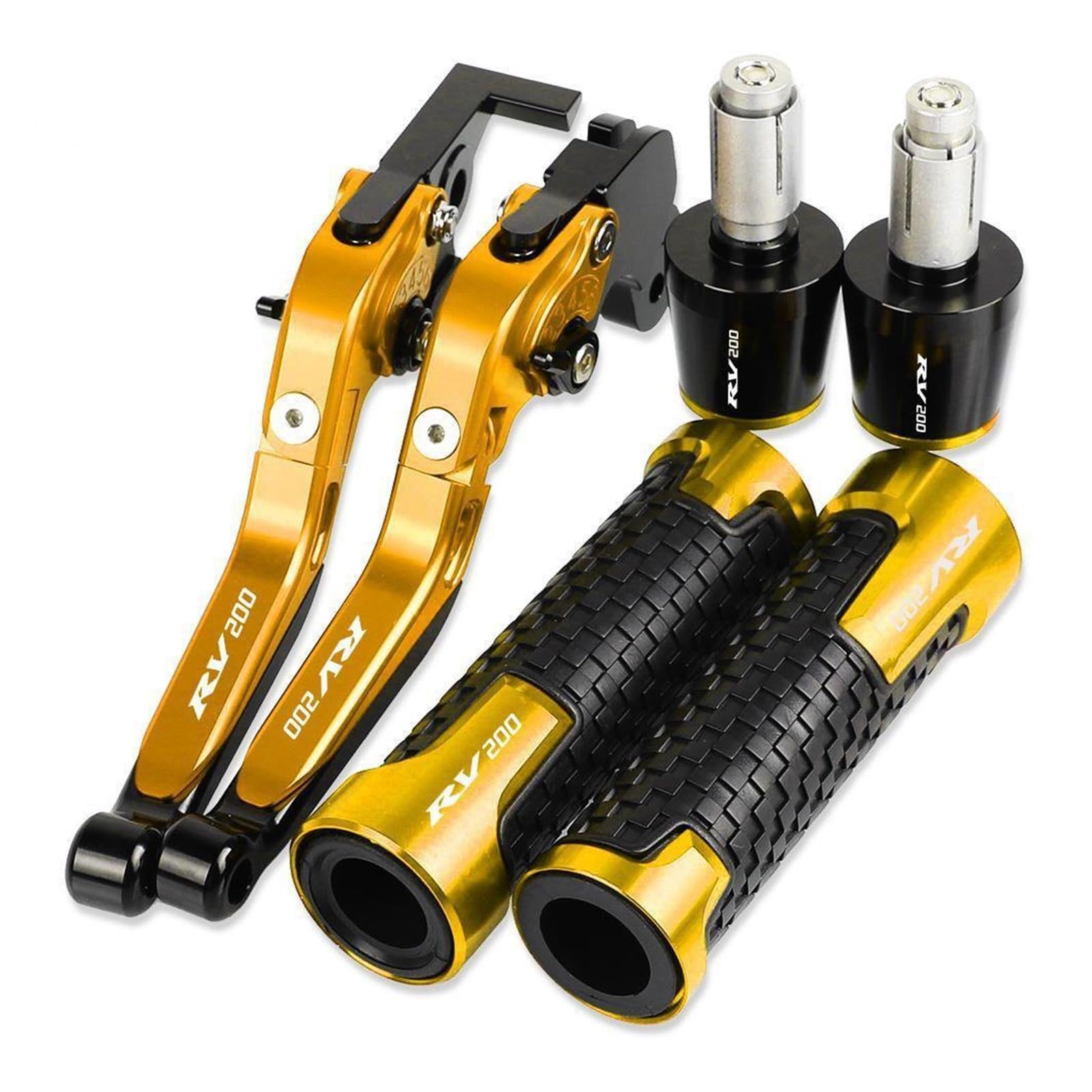 Lsdsaaza 7 For Suzuki For Rv200 2016 201 Motorcycle Handbrake Brake Clutch Levers Handlebar Hand Grips Ends Motorcycle Brake Clutch Lever