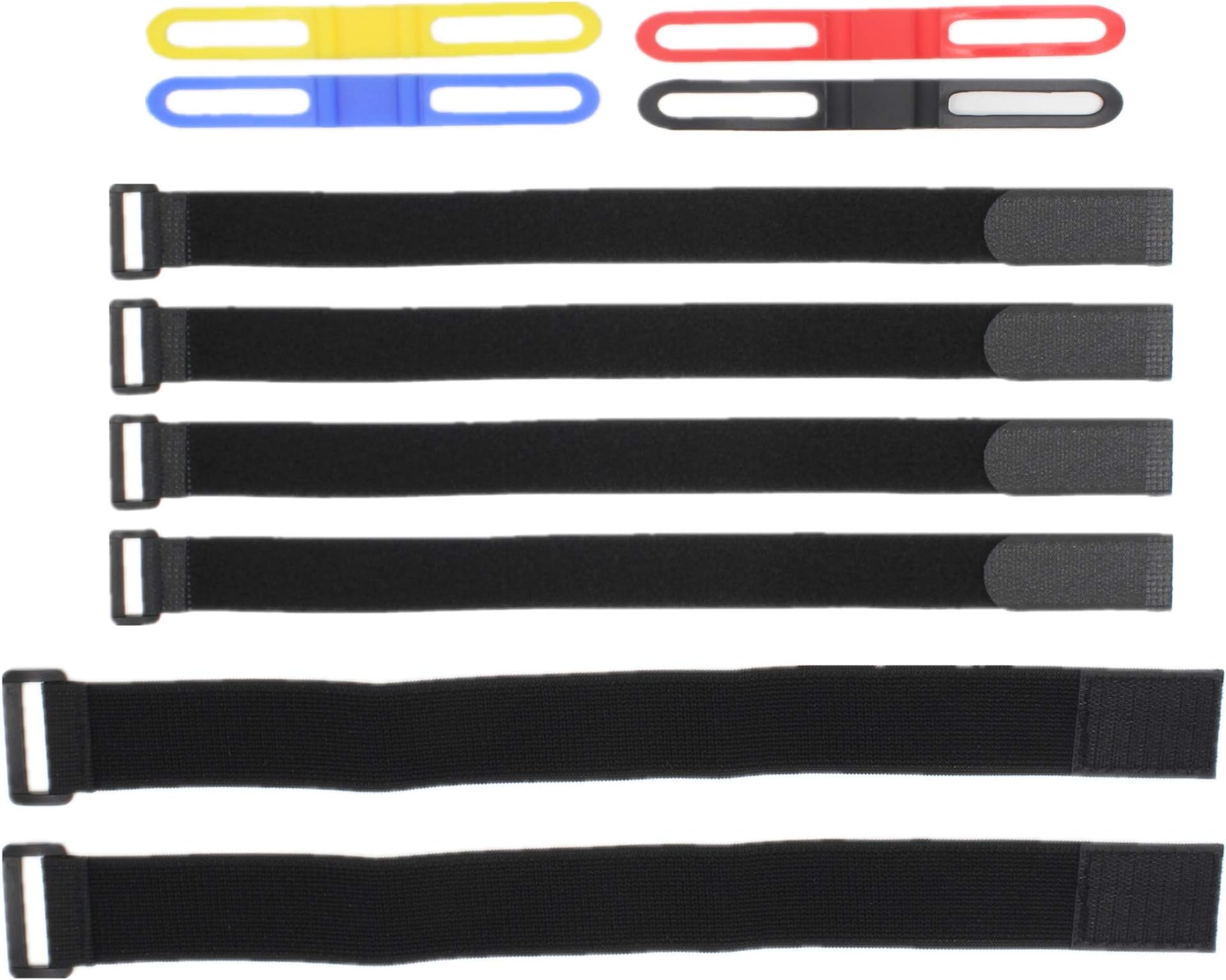 miaomiaoCycling Pant Leg Band Elastic,Bike Safety Belt Riding MTB Bicycle Silicone Band Elastic Strap,Bandage-Extended Edition Multi (10PCS) …