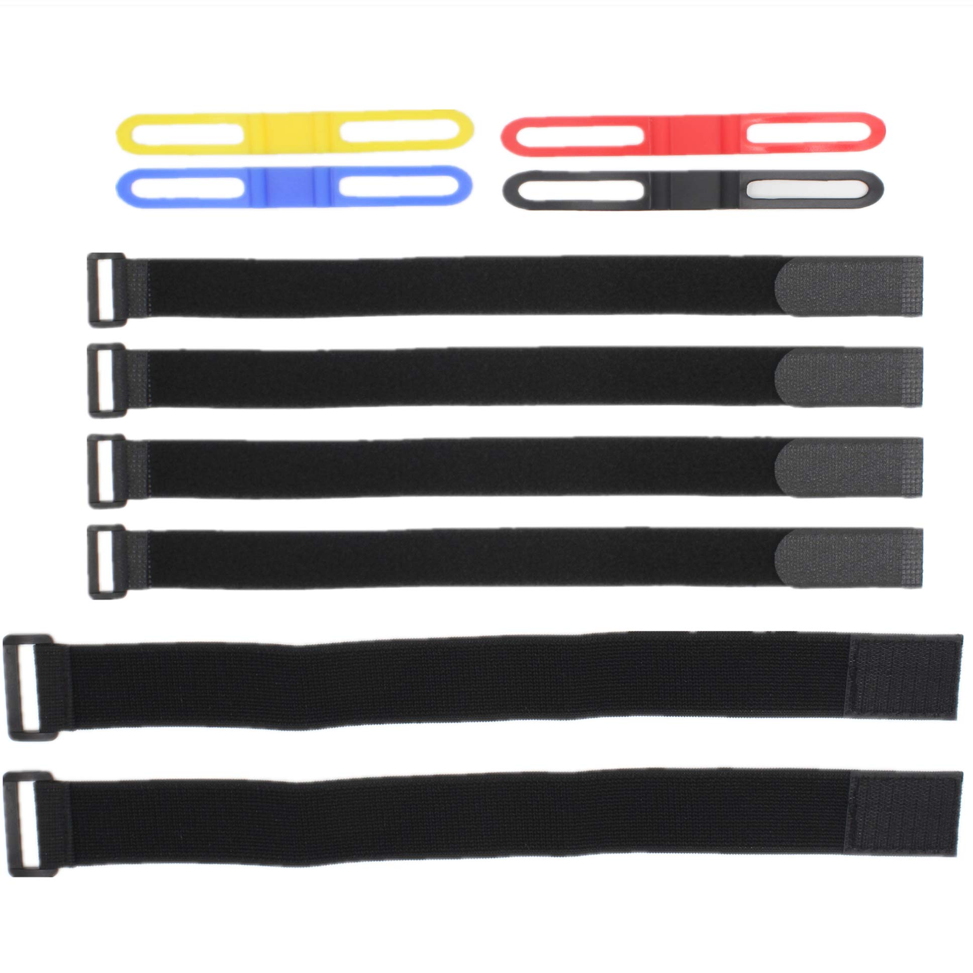 miaomiaoCycling Pant Leg Band Elastic,Bike Safety Belt Riding MTB Bicycle Silicone Band Elastic Strap,Bandage-Extended Edition Multi (10PCS) …