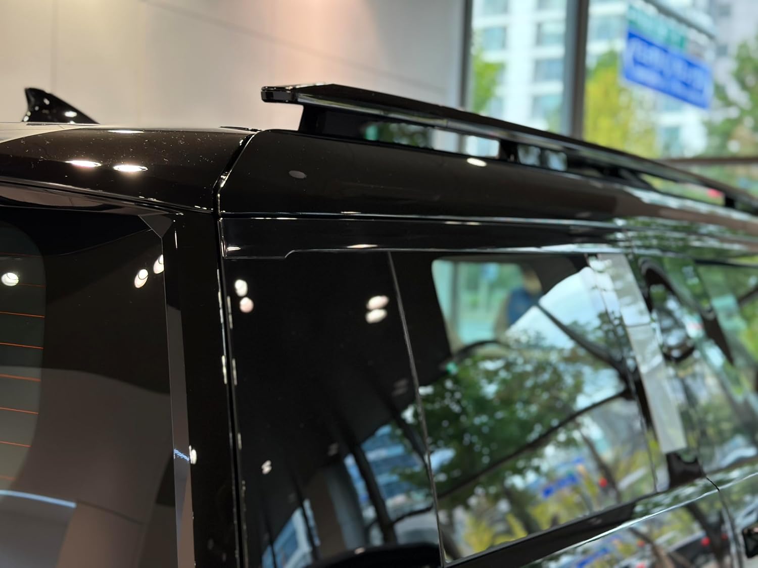 AUTOCLOVER Tape-On Rain Guards Window Visors 6 Pcs Set for Hyundai Santa Fe/Window Deflectors, Out-Channel Vent Shades (Smoked 2024-2025)