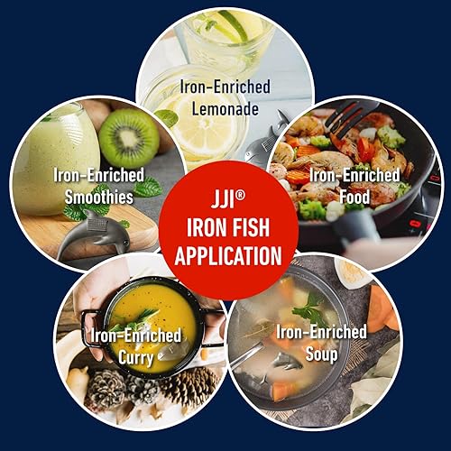 Miniatura 7 de JJI Pez de hierro - Pez de hierro para la deficiencia de hierro, una fuente natural de hierro, añade hierro a los alimentos y agua, reduce el riesgo