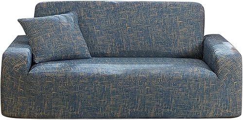 BLMIEDE Funda de sofá de alta elasticidad, lavable a máquina, tela jacquard de elastano, fundas para sofá seccional en forma de U (A, D)