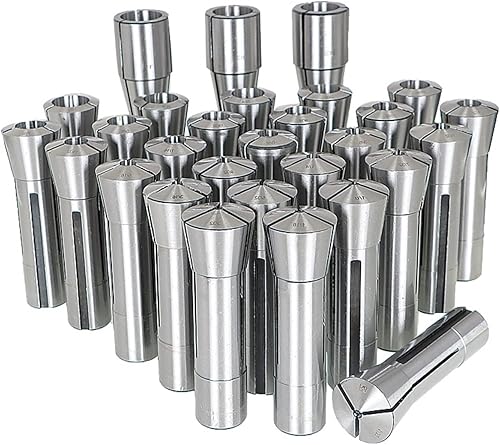 Juego de 29 pinzas R8 132-1 roscadas internamente 716-20 soporte de mandril de molino de alta precisión Pinza de resorte redondo para máquina de