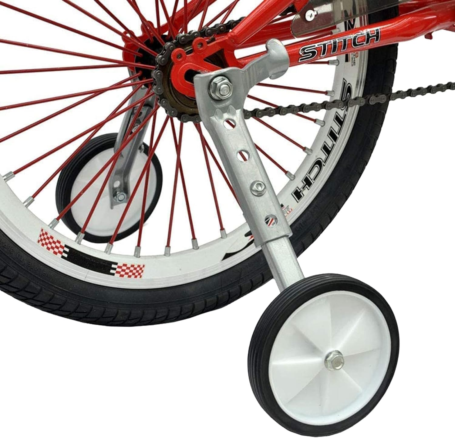 YEENAIV Bike Stabilisers & Training Wheels, Bicycle Support for Variable Speed Bikes Balance Wheel for Mountain Speed Bicycle, Bike Training Wheel Adjustable Stabilizer Compatible with 18 20 22 Inch