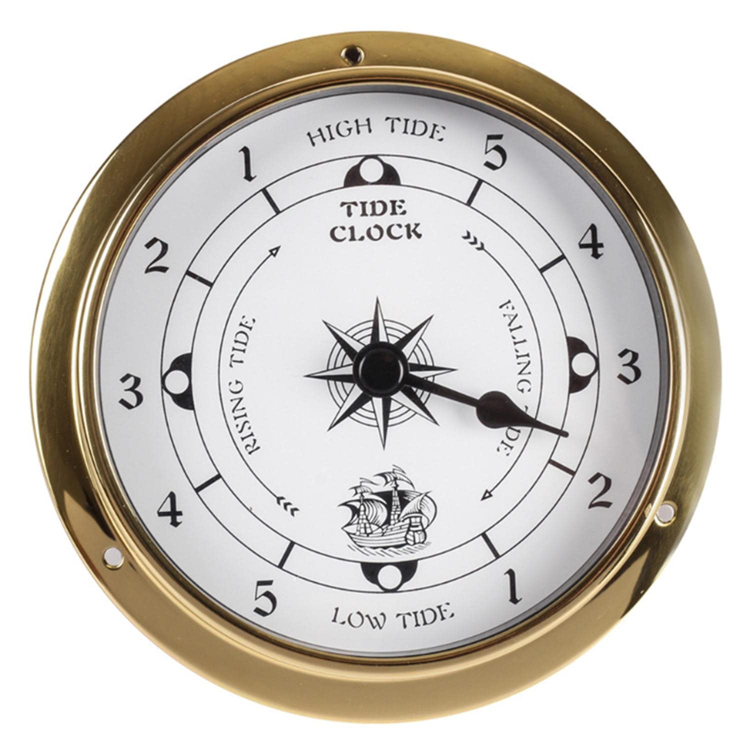 RUNLAIKEJI Traditional Weather Station, Barometer, Thermometer, Hygrometer, Clock, Thermometer and Hygrometer, Tide Meter, Weather Station Indoor and Outdoor Use, Barometers weather instruments