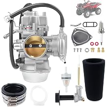 YFM660 Carburetor Carb Compatible With 2002-2008 YAMAHA Grizzly 660 with Fuel Valve Petcock + Lever + Air Filter Foam + Intake Manifold