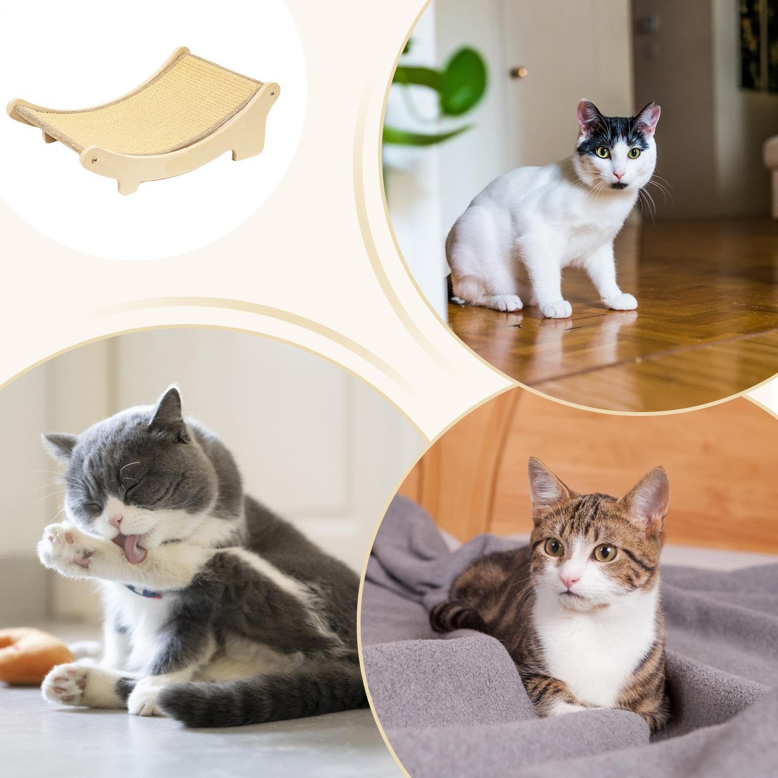 Lit griffoir pour chat, protection de meubles et coussin de salon en sisal