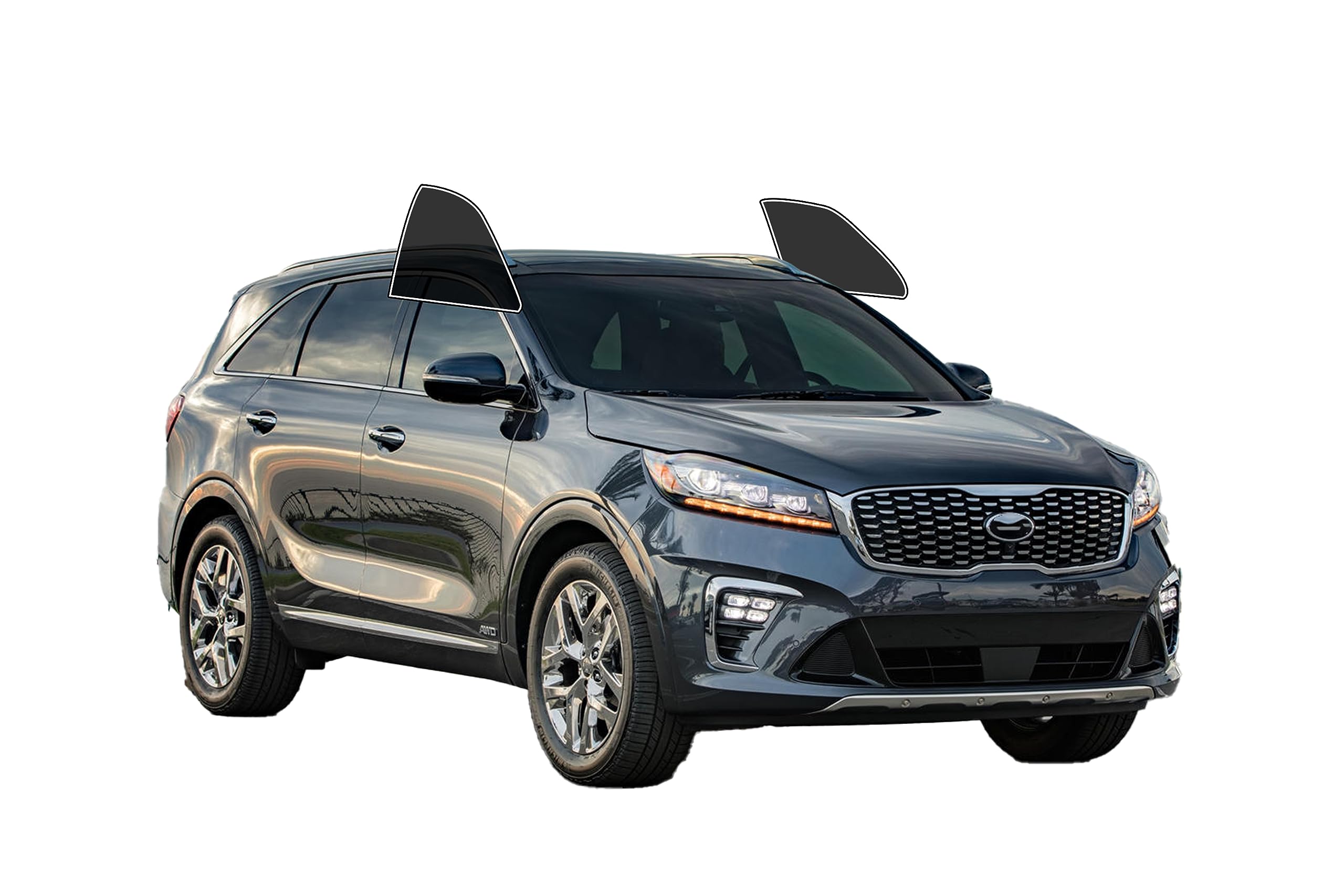 Autotek DIY Car Window Tinting Kit - Customize Shade: 5%, 10%, 20%, 35%, 50%, 70%, for KIA All Models Sides & Back Windows - Pre-Cut colorants for UV Blocking and Blast Protection