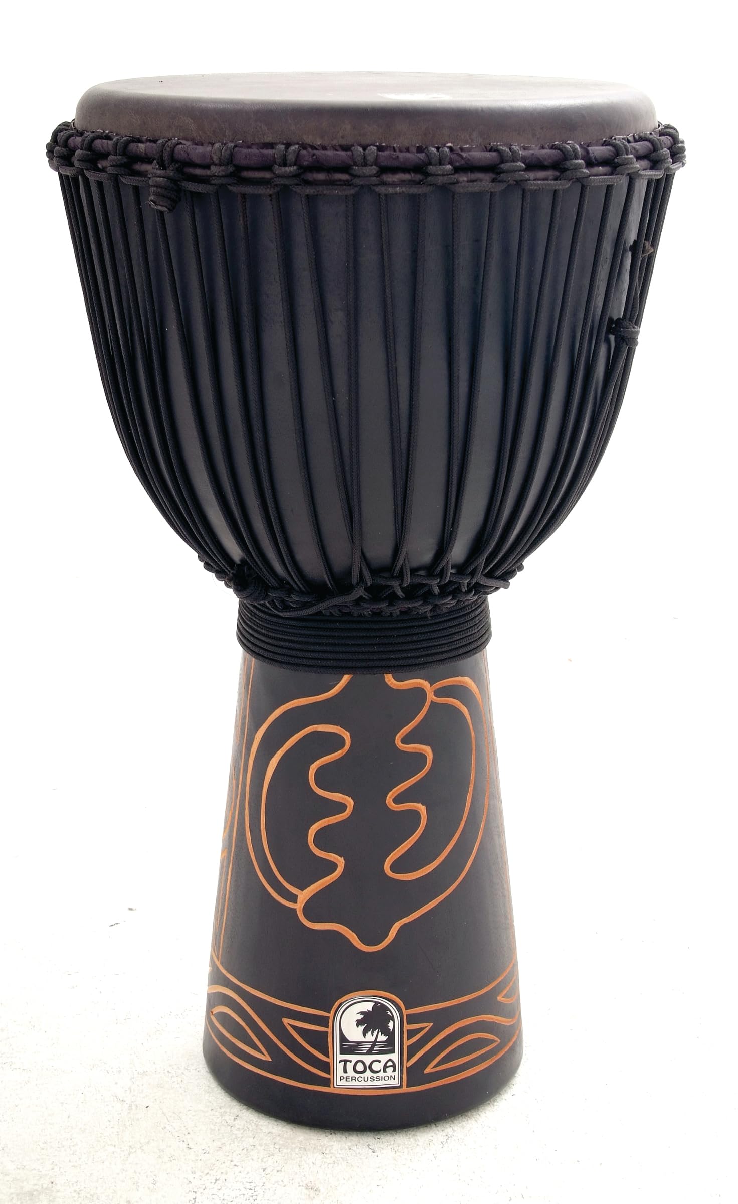 Toca Synergy Black Mamba Djembe With Bag And Djembe Hat 13 In