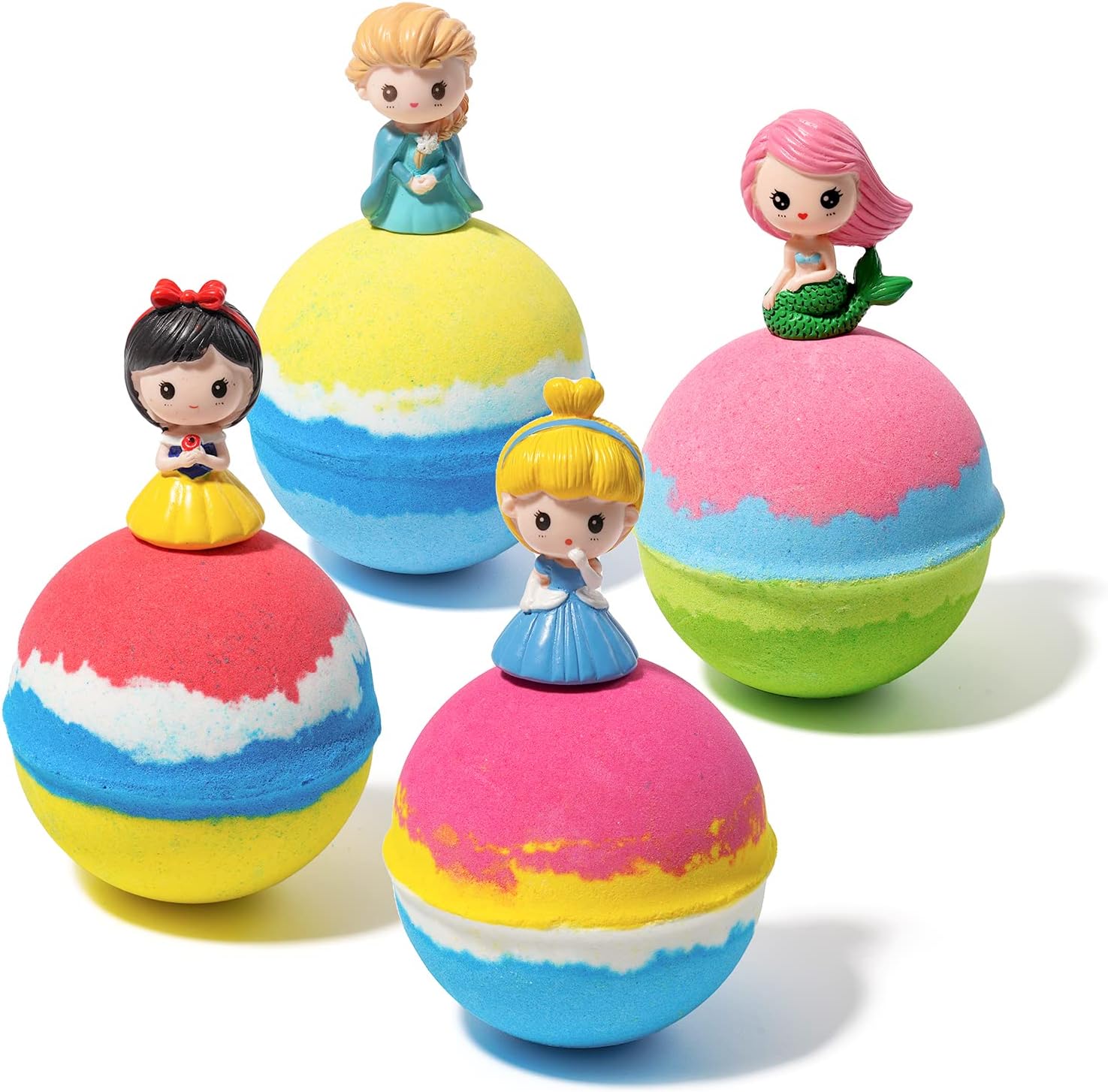 Cartoon Kids Bath Bombs with Surprise Toys Inside, Large