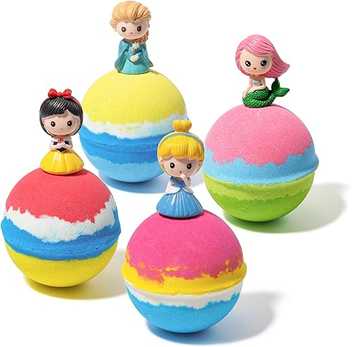Miniatura 1 de Bombas de baño de dibujos animados para niños con juguetes sorpresa en el interior, bombas de baño grandes para niños, hechas a mano con aceites
