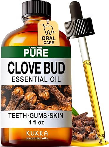 Miniatura 2 de Aceite de clavo para el cuidado bucal y aceite de menta para el cabello, juego de aceites esenciales 100% naturales de grado de aromaterapia, 2 x 4