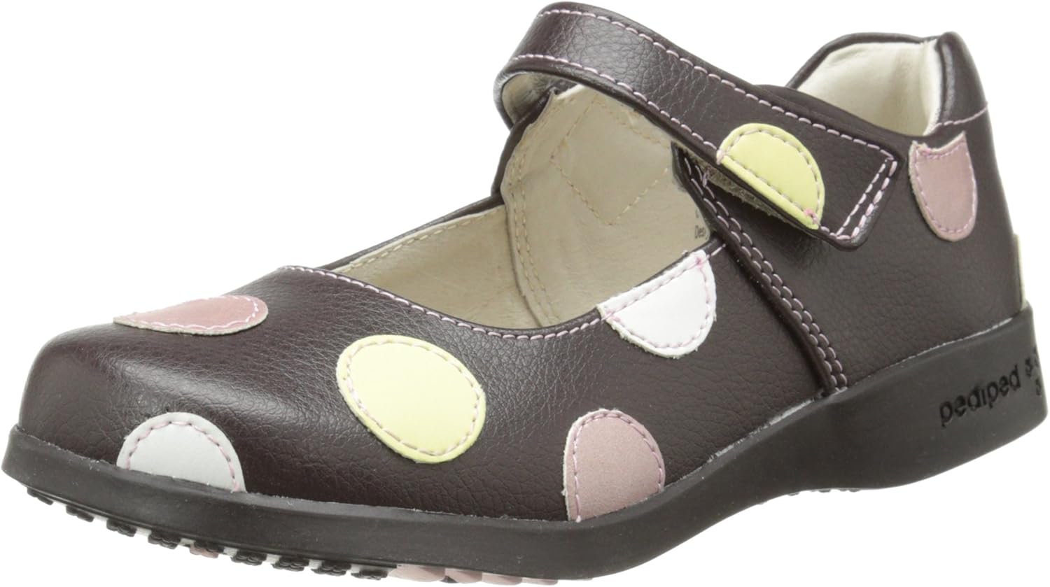 pediped Flex Giselle Mary Jane (Toddler/Little Kid),Chocolate Brown,23 EU (7 M US Toddler)
