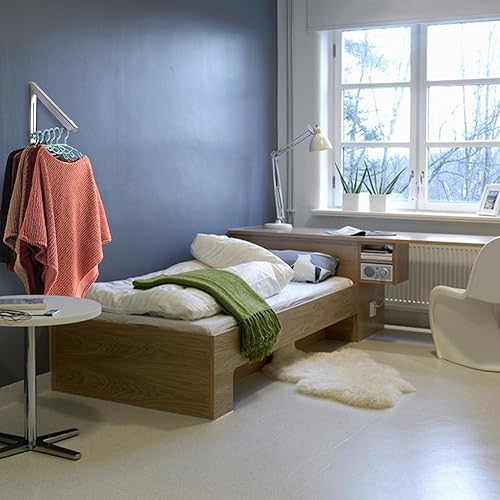 Miniatura 4 de Percha plegable para ropa montada en la pared para interiores y exteriores, de aluminio, para ahorrar espacio, soporte para ropa, diseño delgado