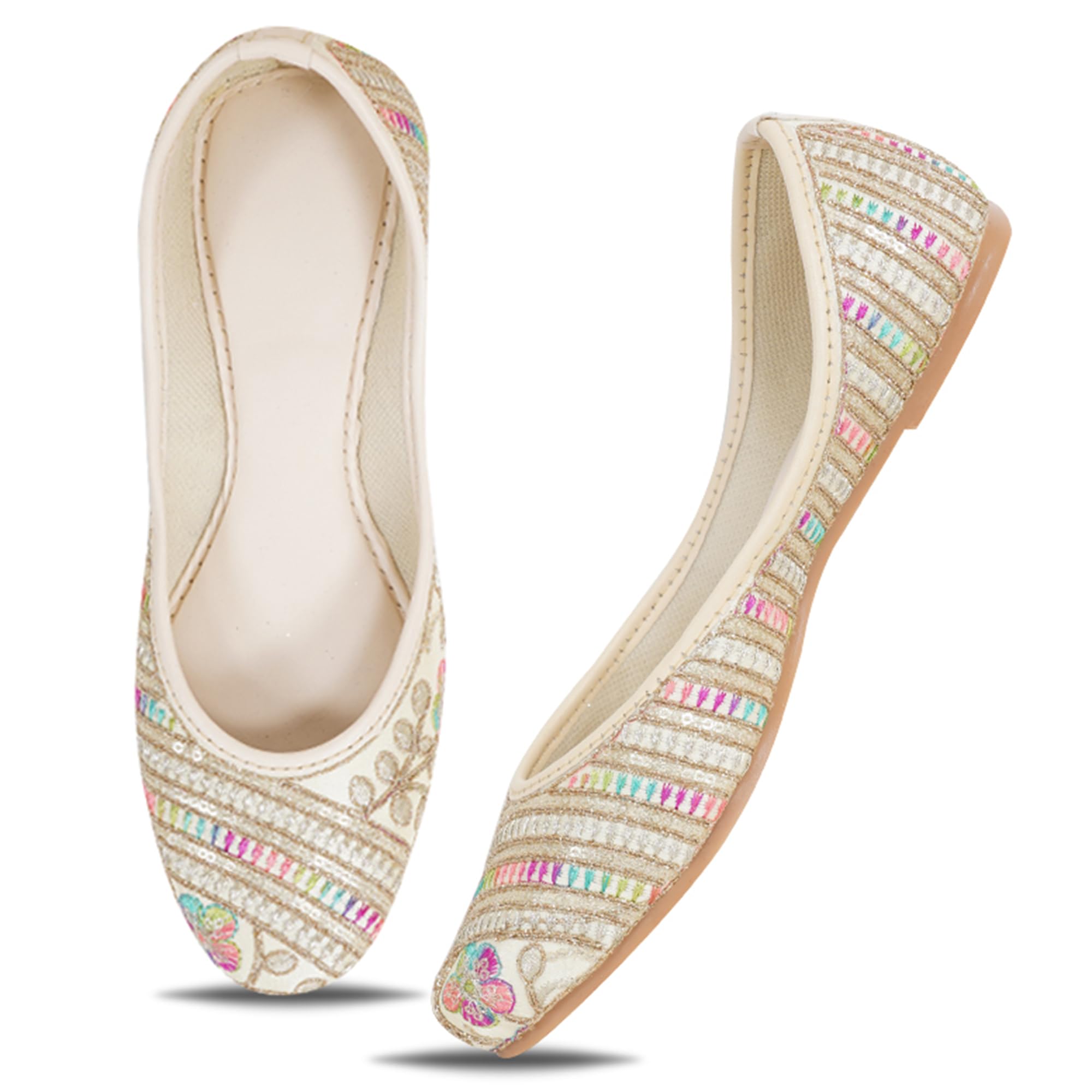 Womens Embroidered Rajasthani Mojari Juti Shoe-picture-35