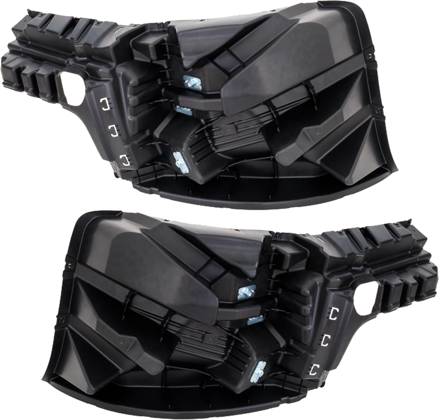 Garage-Pro Bumper for International LT625 2017-2022 Front Driver & Passenger Side 2 Pc Black Plastic Replaces # 4058384C2 4058258C1 4058383C2 4058257C1