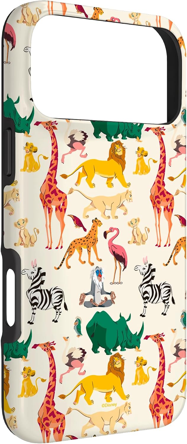 Disney The Lion King Animals of The Pride Lands Pattern Case for iPhone 17 Pro Max