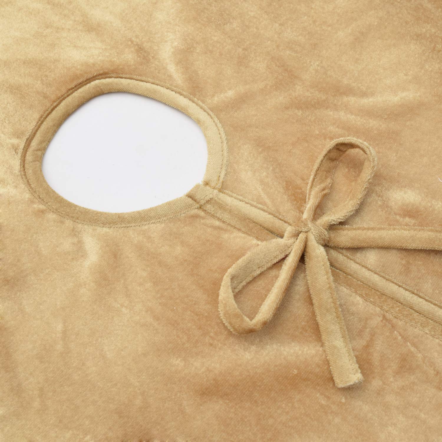 Gireshome Gold Velvet Center, Glitter Blingbling Extra Large Christmas Tree Skirt - 36inch